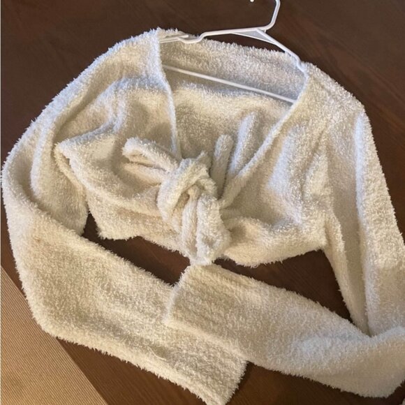 SKIMS | Cozy Knit Wrap Top in Bone - Picture 3 of 3